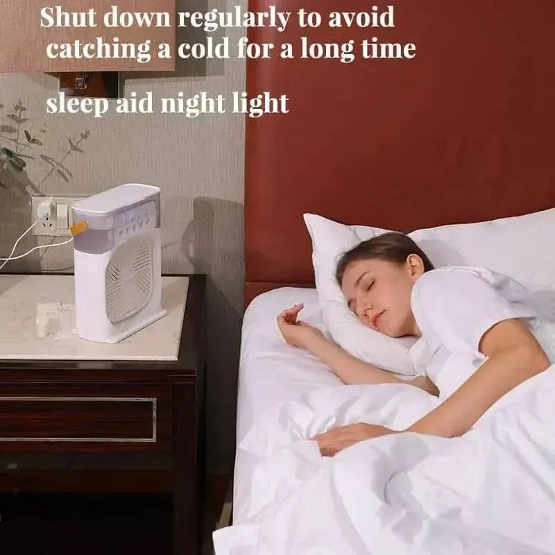3-in-1 Humidifier Cooling Fan – مروحة تبريد مع مرطب هواء 3 في 1