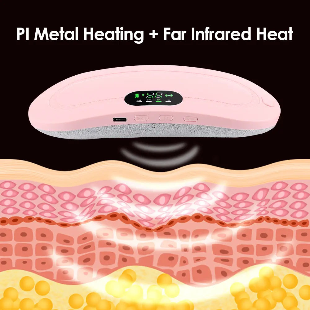 Electric Period Cramp Massager Belt | حزام تدليك وتدفئة لتخفيف آلام الدورة