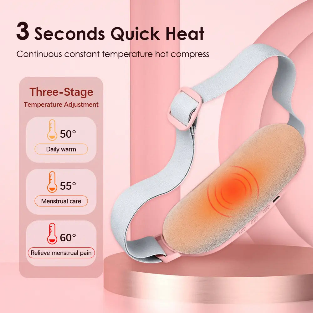 Electric Period Cramp Massager Belt | حزام تدليك وتدفئة لتخفيف آلام الدورة
