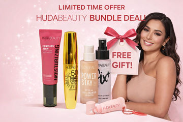 HUDA BEAUTY Makeup Bundle Deal – Limited Offer (Free Lip Balm Included)