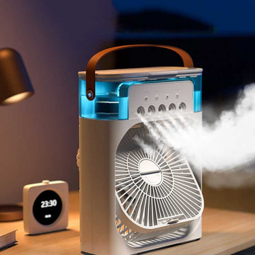 3-in-1 Humidifier Cooling Fan – مروحة تبريد مع مرطب هواء 3 في 1