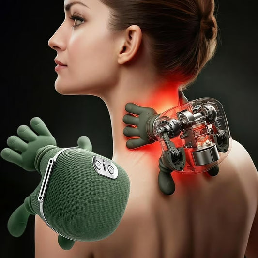 Portable, Bionic Heated Neck and Back Massager