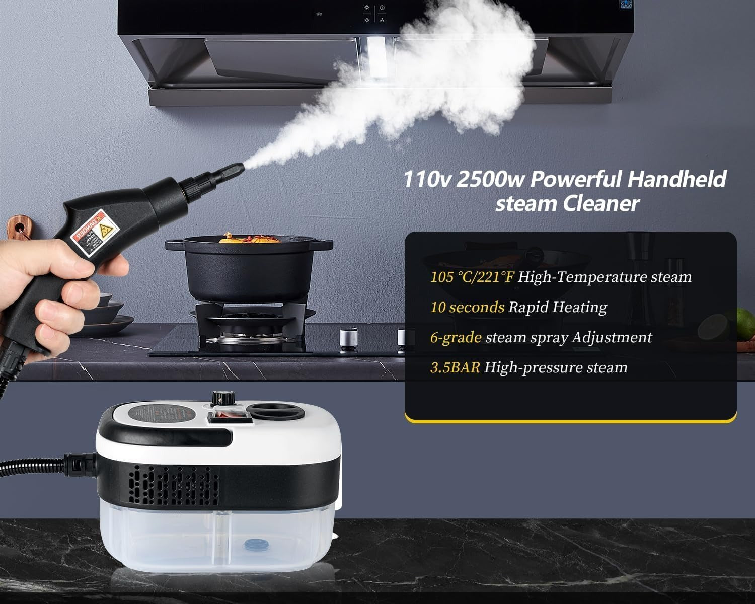 TB-961 Portable Handheld Steam Cleaner