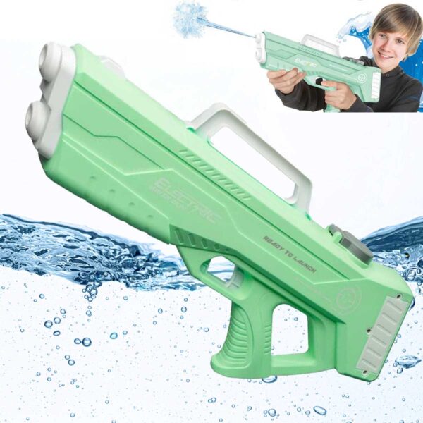 High Power Electric Water Blaster – Auto Refill, Strong Stream & Rechargeable Battery رشاش ماء كهربائي قوي – تعبئة تلقائية وتدفق قوي وبطارية قابلة للشحن
